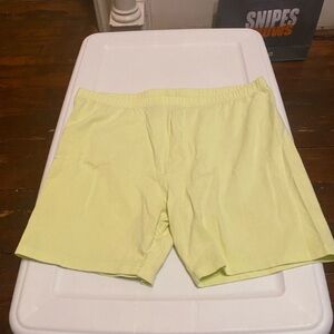 Lime Green Biker Shorts